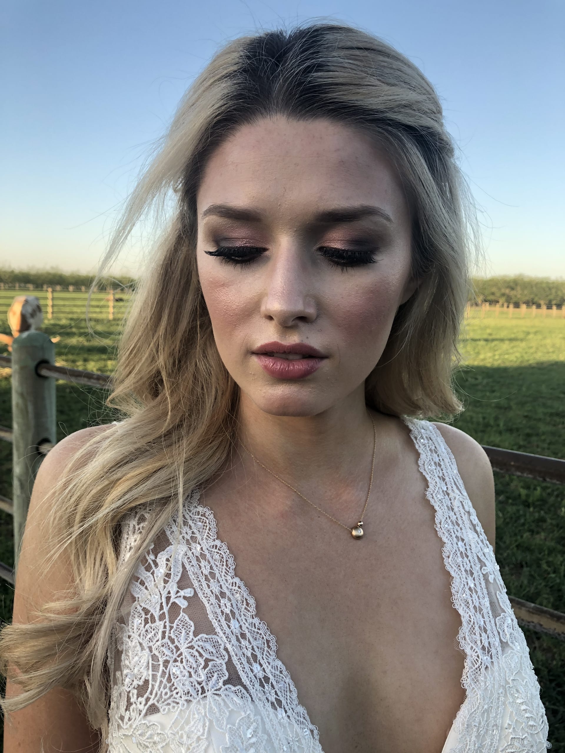 On-location wedding beauty